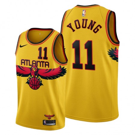 Dres Atlanta Hawks Trae Young 11 Nike 2021-22 City Edition Throwback 90s Swingman